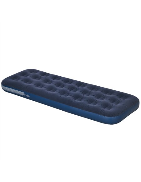 Outsunny Single Air Mattress with Hand Pump, Portable Air Bed with Flocked Surface, 191 x 73 x 22cm, Blue - pic 155850 | FastDaddyshop