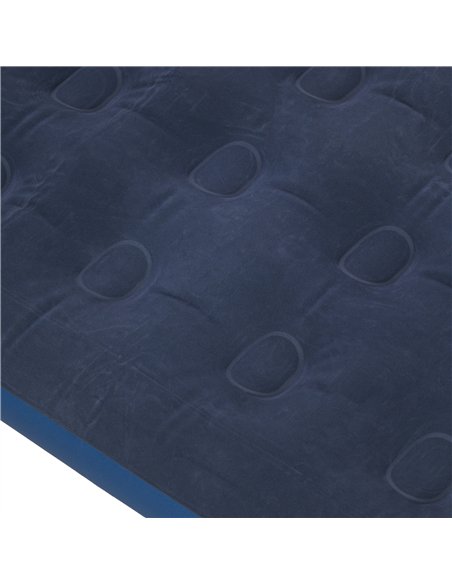 Outsunny Single Air Mattress with Hand Pump, Portable Air Bed with Flocked Surface, 191 x 73 x 22cm, Blue - pic 155858 | FastDaddyshop