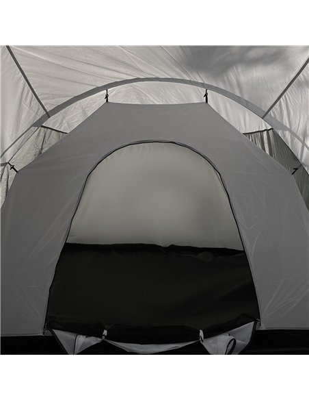 Outsunny 6-9 Man Tent with Bedrooms and Living Room, Accessories Included, Dark Grey - pic 155875 | FastDaddyshop