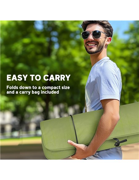 Outsunny Portable Camping Chair for Adults, High Back Folding Chair with Padded Seat and Carry Bag, Outdoor Recliner for Hiking, - pic 155928 | FastDaddyshop