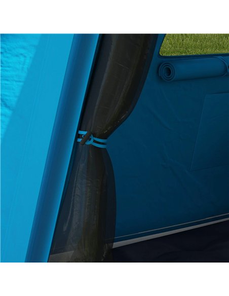 Outsunny Inflatable Camping Tent w/ Hand Pump, Easy Setup 1/2 Person Blow Up Tent Waterproof 190T Taffeta w/ Mesh Windows, Doors - pic 155984 | FastDaddyshop