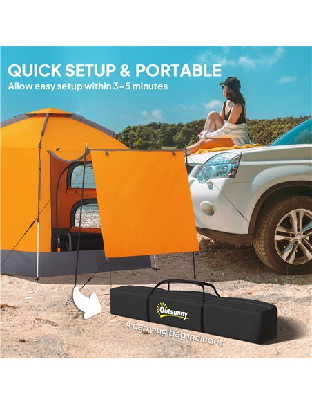 Outsunny Automatic Pop Up Camping Tent, Instant Setup 2-4 Man Tent with Mesh Windows, Waterproof & UV30+, Portable with Carry Ba - pic 155988 | FastDaddyshop