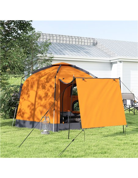 Outsunny Automatic Pop Up Camping Tent, Instant Setup 2-4 Man Tent with Mesh Windows, Waterproof & UV30+, Portable with Carry Ba - pic 155991 | FastDaddyshop