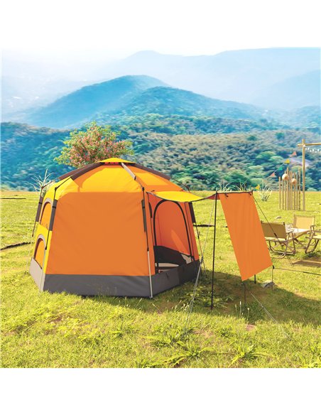 Outsunny Automatic Pop Up Camping Tent, Instant Setup 2-4 Man Tent with Mesh Windows, Waterproof & UV30+, Portable with Carry Ba - pic 155992 | FastDaddyshop
