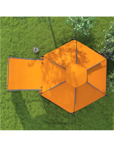 Outsunny Automatic Pop Up Camping Tent, Instant Setup 2-4 Man Tent with Mesh Windows, Waterproof & UV30+, Portable with Carry Ba