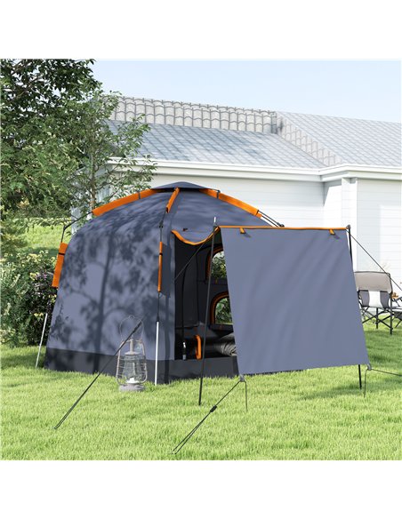 Outsunny Automatic Pop Up Camping Tent, Instant Setup 2-4 Man Tent with Mesh Windows, Waterproof & UV30+, Portable with Carry Ba - pic 156036 | FastDaddyshop