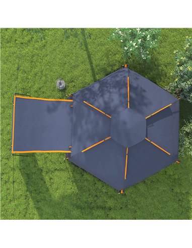 Outsunny Automatic Pop Up Camping Tent, Instant Setup 2-4 Man Tent with Mesh Windows, Waterproof & UV30+, Portable with Carry Ba