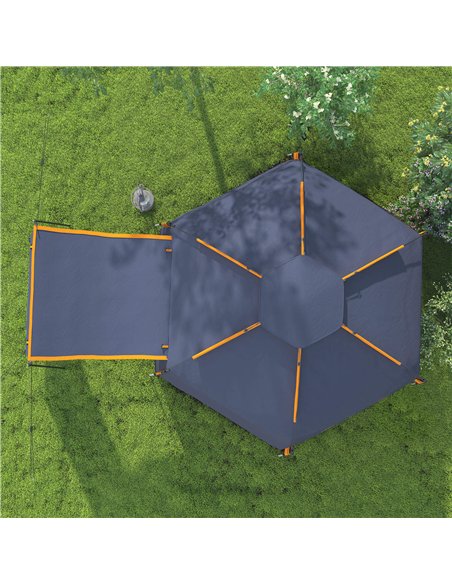 Outsunny Automatic Pop Up Camping Tent, Instant Setup 2-4 Man Tent with Mesh Windows, Waterproof & UV30+, Portable with Carry Ba - pic 156038 | FastDaddyshop