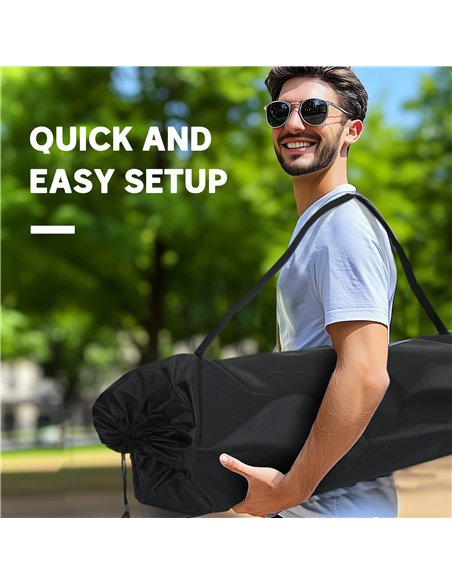 Outsunny Double Camping Chair for Adults, Oversized Heavy Duty Padded Folding Chair with Armrests, Cup Holders and Carry Bag for - pic 156089 | FastDaddyshop