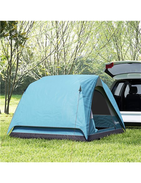 Outsunny 3-4 Person Camping Tent, Easy Set Up Waterproof Dome Tent with Sewn-in Groundsheet, Mesh Windows, Pocket and Hook for C - pic 156172 | FastDaddyshop