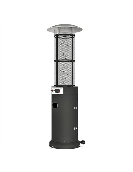 Outsunny 11 KW Freestanding Gas Patio Heater, Adjustable Outdoor Garden Propane Heater with Tip-Over Switch, Wheels, Pulse Ignit - pic 156291 | FastDaddyshop