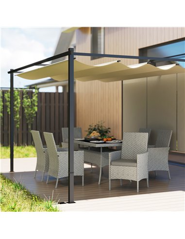 Outsunny Seven-Piece Rattan Dining Set - Grey