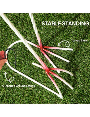 Outsunny Flamingo Garden Statue Ornament, Metal Bird Art Outdoor Statue, Standing Garden Sculpture Gift with Ground Stakes for P