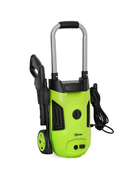 Outsunny 1800W High Pressure Washer, 150 Bar Pressure, 420 L/h Flow, Portable Electric Power Washer Jet Wash Cleaner with Adjust - pic 157002 | FastDaddyshop