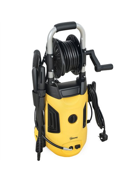 Outsunny 1800W High Pressure Washer, 150 Bar Pressure, 420 L/h Flow, Portable Power Washer Jet Wash Cleaner with Adjustable Nozz - pic 157020 | FastDaddyshop