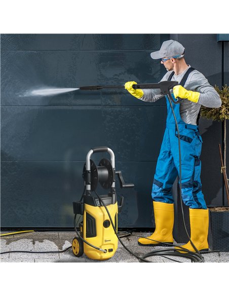 Outsunny 1800W High Pressure Washer, 150 Bar Pressure, 420 L/h Flow, Portable Power Washer Jet Wash Cleaner with Adjustable Nozz - pic 157021 | FastDaddyshop