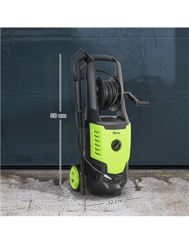 Outsunny 2200W High Pressure Washer, 170 Bar Pressure, 420 L/h Flow, Portable Electric Power Washer Jet Wash Cleaner with Adjust