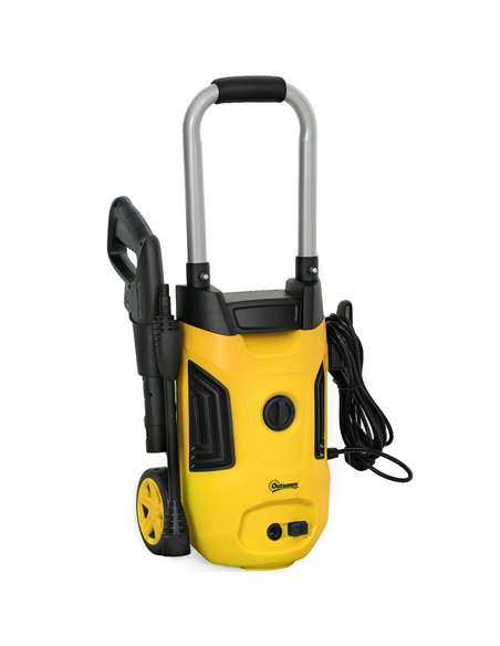 Outsunny 1800W High Pressure Washer, 150 Bar Pressure, 420 L/h Flow, Portable Power Washer Jet Wash Cleaner with Adjustable Nozz - pic 157038 | FastDaddyshop