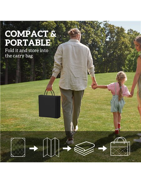 Outsunny Reversible Outdoor Rug with Carry Bag, Waterproof Plastic Straw Mat for Garden, Deck, RV, Picnic, Beach, Camping, 182 x - pic 157077 | FastDaddyshop