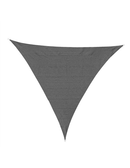 Outsunny 5x5m Triangle Sun Shade Sail Outdoor UV Protection HDPE Canopy w/ Steel Rings Ropes UV Block Outdoor Patio Shelter Grey - pic 157209 | FastDaddyshop