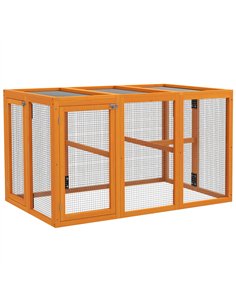 PawHut Wooden Chicken Coop with Combinable Design, for 1-3 Chickens