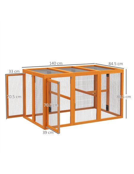 PawHut Wooden Chicken Coop with Combinable Design, for 1-3 Chickens - pic 157490 | FastDaddyshop