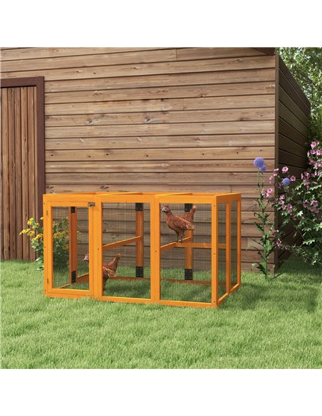 PawHut Wooden Chicken Coop with Combinable Design, for 1-3 Chickens - pic 157496 | FastDaddyshop