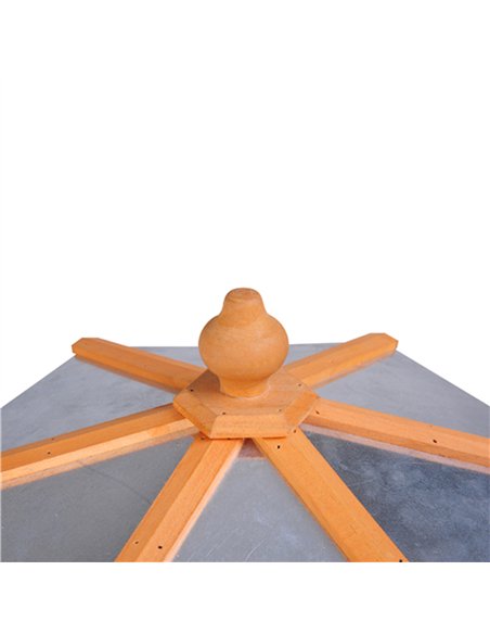 PawHut Wooden Bird Table Free Standing Feeder Garden Sheltered Feeding Station Parrot Stand Birdhouse Φ40x113cm - pic 157782 | FastDaddyshop