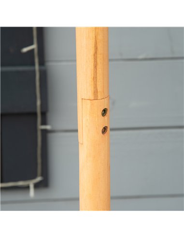 PawHut Wooden Bird Table Free Standing Feeder Garden Sheltered Feeding Station Parrot Stand Birdhouse Φ40x113cm