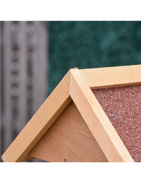 PawHut Wooden Bird Table Wild Bird Feeding Station Freestanding Feeder for Garden Outdoor 55 x 55 x 144cm - pic 157818 | FastDaddyshop