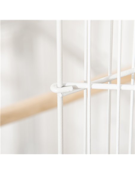 PawHut Large Bird Cage Budgie Cage for Finch Canaries Parakeet with Rolling Stand, Slide-out Tray, Storage Shelf, Food Container - pic 157882 | FastDaddyshop