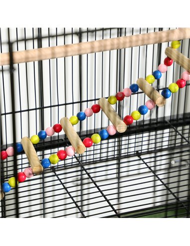 PawHut Large Bird Cage Budgie Cage with Stand, Toys, Wheels, Accessories, Storage Shelf for Canaries, Finches, Lovebirds, Parake