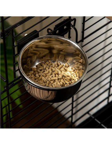 PawHut 1.53(m) Bird Cage, Pet Viary, Feeding Stand, with Wheels, Perch