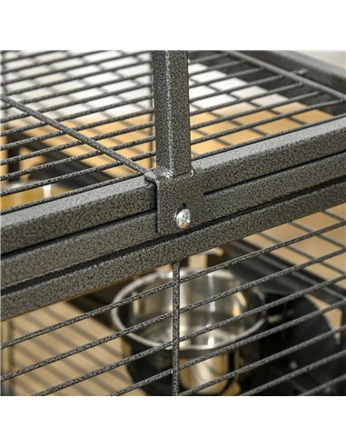 PawHut Parrot Cage, Travel Carry Pet Bird Cage, with Metal Handle