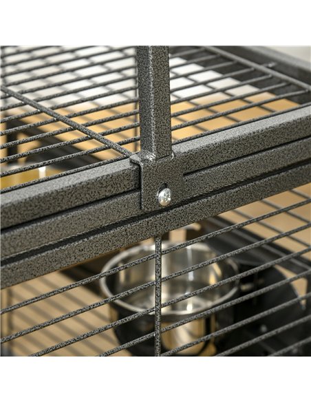 PawHut Parrot Cage, Travel Carry Pet Bird Cage, with Metal Handle - pic 157981 | FastDaddyshop