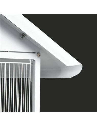 PawHut Budgie Cage with Rolling Stand, Perches, Wheels, Large Parrot Cage for Finch, Canary, Budgie, Cockatiel, White
