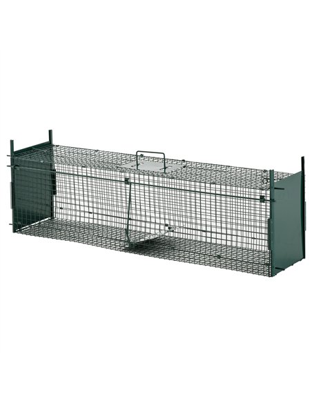 PawHut Two-Door Live Trap for Small Animals, Animal Trap for Rat, Mice - Dark Green - pic 158019 | FastDaddyshop