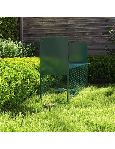 PawHut Two-Door Live Trap for Small Animals, Animal Trap for Rat, Mice - Dark Green