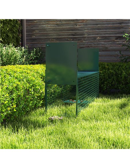 PawHut Two-Door Live Trap for Small Animals, Animal Trap for Rat, Mice - Dark Green - pic 158027 | FastDaddyshop