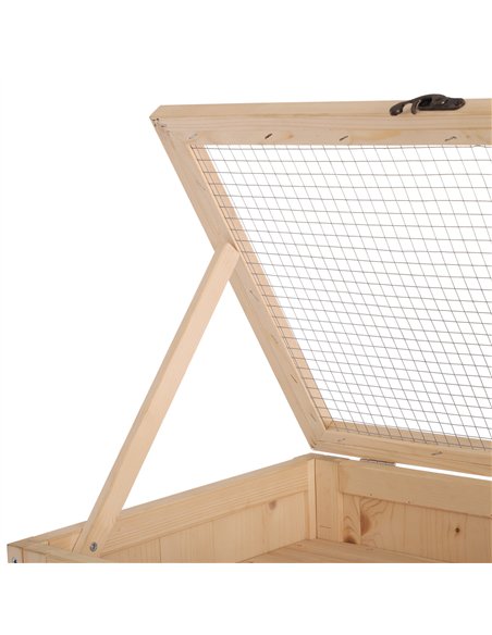 PawHut Wooden Large Hamster Cage, Gerbil Cage 4 Layers with Tall Bottom & Storage Shelf - pic 158169 | FastDaddyshop