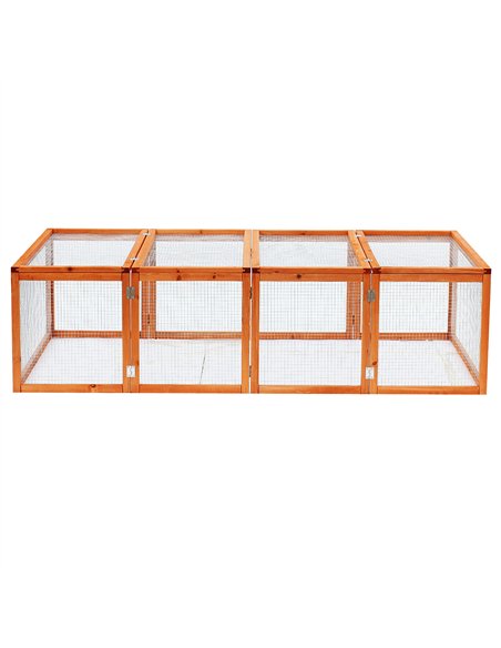 Pawhut Guinea Pigs Hutches W/ Mesh Wire, 181Lx100Wx 48H cm-Wood - pic 158387 | FastDaddyshop