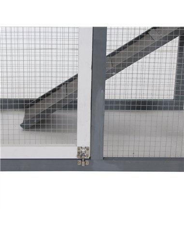 PawHut 2 Tier Wooden Guinea Pigs Hutches Guinea Pig Cage Rabbit Cage Pull Out Tray W/ Ramp 122 x 62.6 x 92 cm