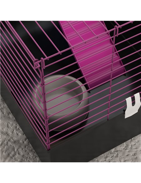 PawHut Chinchillas Small Rabbit Guinea Pig Small Animal Cage, Pet Playhouse, with Platform, Ramp, 71 x 46 x 47cm - pic 158557 | FastDaddyshop