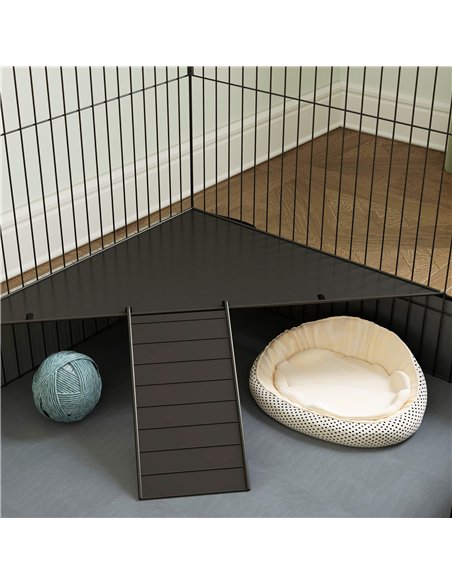 PawHut 2 in 1 Guinea Pig Cage, Rabbit Cage Pet Playpen with 2 Separate Area, Waterproof Oxford Fabric Floor for Hedgehogs - pic 158900 | FastDaddyshop