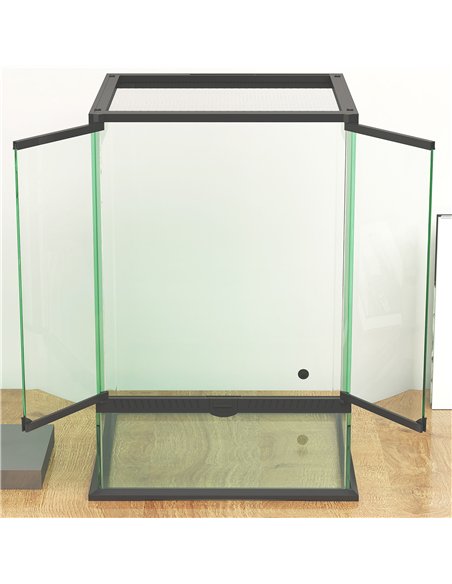 PawHut 40L Vivarium for Lizards, Frogs, Snakes, Turtles, Tortoises w/ Anti-Escape Design, Ventilation - pic 159080 | FastDaddyshop