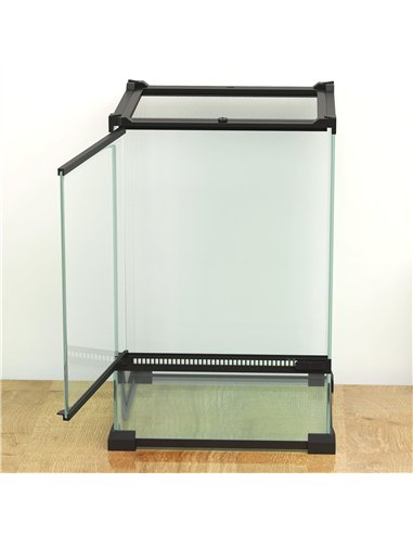 PawHut 12L Vivarium for Lizards, Frogs, Snakes, Turtles, Tortoises w/ Anti-Escape Design, Ventilation