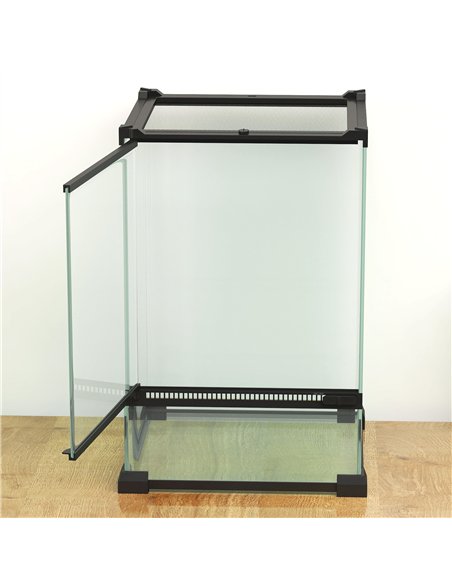 PawHut 12L Vivarium for Lizards, Frogs, Snakes, Turtles, Tortoises w/ Anti-Escape Design, Ventilation - pic 159107 | FastDaddyshop