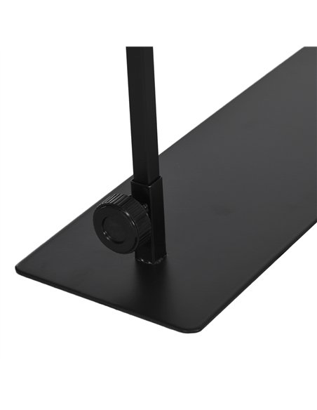 PawHut 86-129Hcm Adjustable Height and Length Reptile Lamp Stand Holder with Hook Hanging, Base - Black - pic 159116 | FastDaddyshop