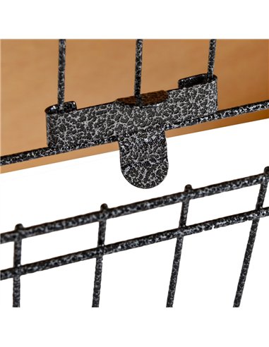 PawHut Wood-metal Guinea Pigs Hutches Elevated Pet House Outdoor 89.5 x 45 x 81cm