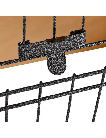 PawHut Wood-metal Guinea Pigs Hutches Elevated Pet House Outdoor 89.5 x 45 x 81cm - pic 159330 | FastDaddyshop